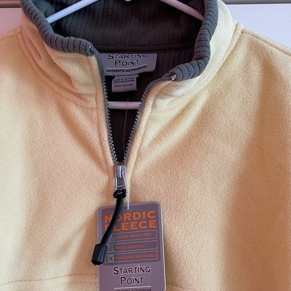 Men’s Nordic Fleece Starting Point Activewear Quarter Zip Pullover - Picture 2 of 3